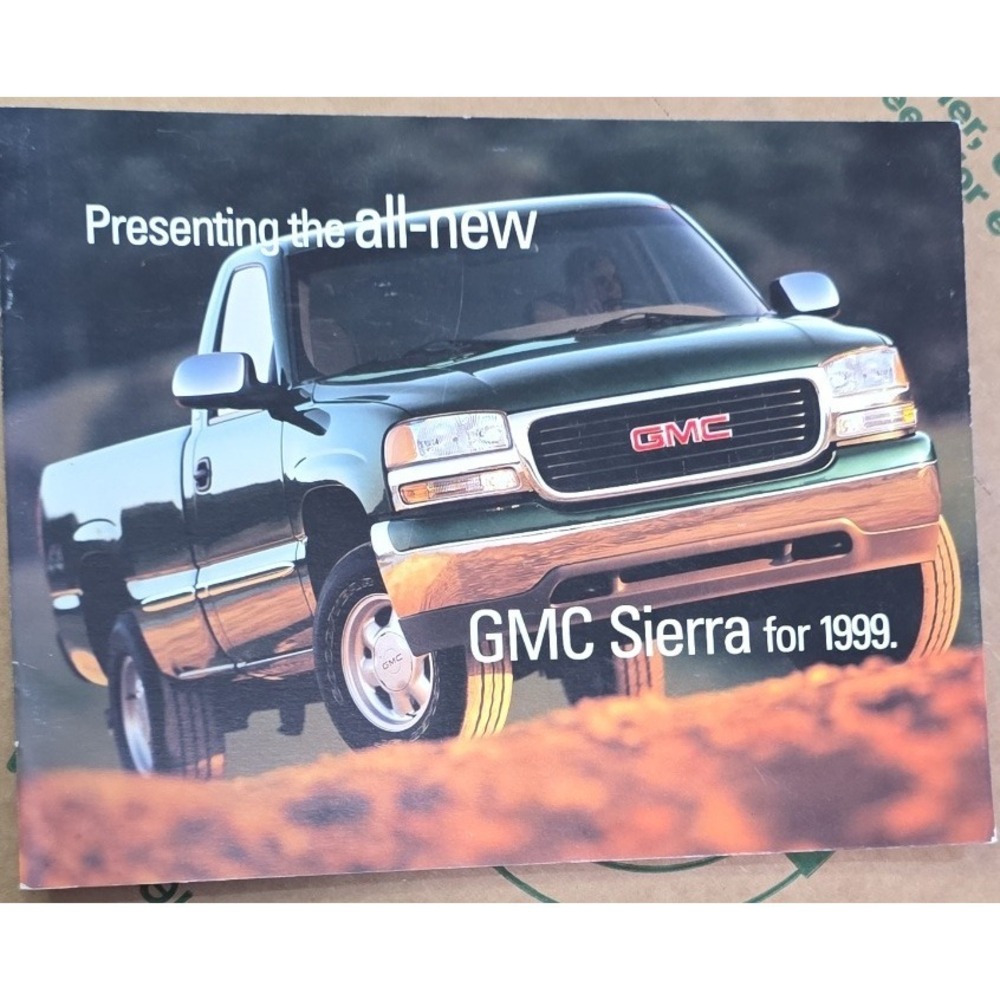 GMC Sierra 1999 Brochure Vintage Truck Car Sales Literature Catalog Ad
